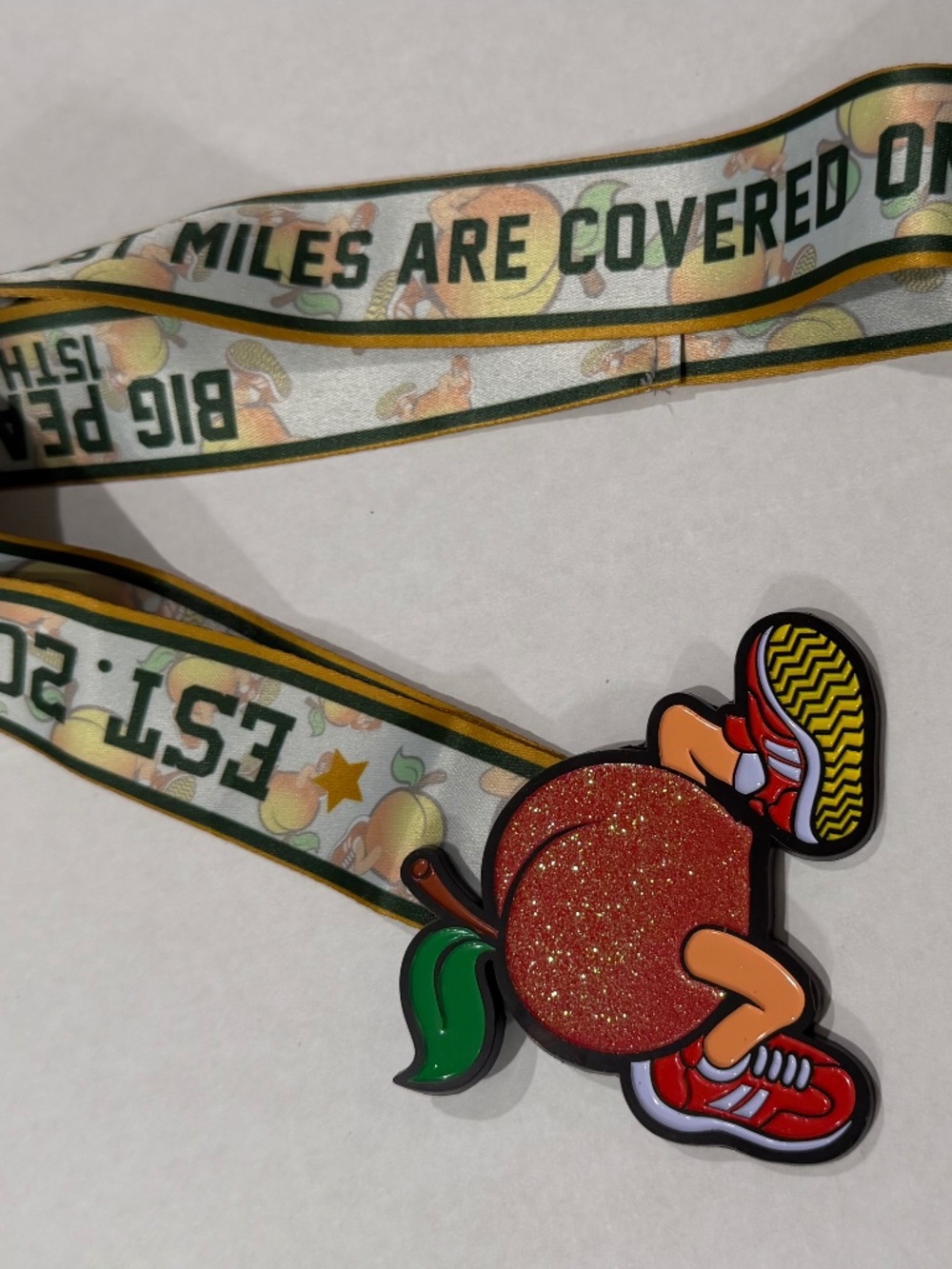 Big Peach Running Co. 15th Anniversary Run Medal